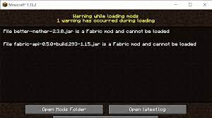 To add a mod to your fabric client, navigate to the mods folder inside your minecraft directory. Warning While Loading Mods When Starting Up Minecraft Issue 519 Fabricmc Fabric Github