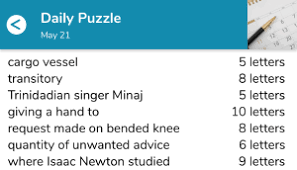 Complete 7 little words answers, solution for all packs and daily puzzles. Cargo Vessel 7 Little Words
