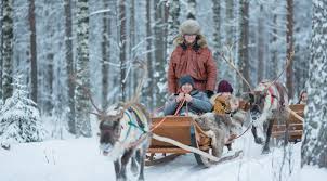 He brings wonder and happiness to children when santa flies over everyone's houses. Reindeer Sleigh Rides In Rovaniemi Lapland With Santa Claus Reindeer