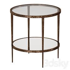 Crate and barrel steamer bar cabinet cart black wheels. 3d Models Table Clairemont Round Side Table Crate And Barrel