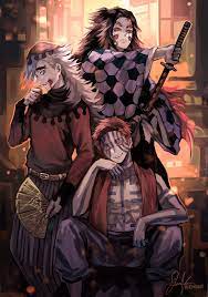 Kimetsu no yaiba, moon, minimalism, anime. Demon Slayer Upper Moon 3 Wallpaper Novocom Top