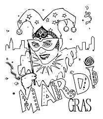 Mardi gras coloring page for kids karneval kinder und. Mardi Gras Coloring Pages Free Printable Coloring Home