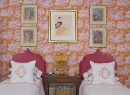 Maybe you would like to learn more about one of these? Bengale Toile Wallpaper Bedroom Pink Orange Katie Considers