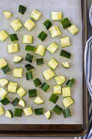 However, feeding your dog a large amount of anything can lead to digestive upset, and it is always a good idea to if you plan on feeding your dog zucchini, set aside a few chunks as you prepare your meal. Roasted Zucchini Seasoned Baked Zucchini Recipe