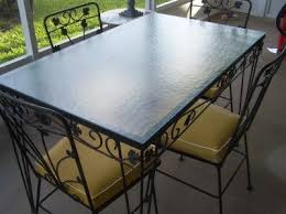 Vintage Wrought Iron Patio Table And 4 Chairs Glass Top Black Wrought Iron Patio Chairs Vintage Patio Furniture Wrought Iron Patio Table