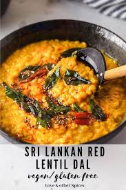 Sri Lankan Red Lentil Dal Recipe Curry Recipes Dhal Recipe Indian Food Recipes