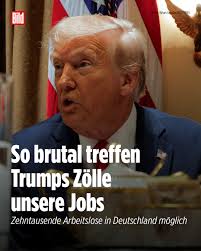 Der Waren- und Dienstleistungsverkehr zwischen der EU und den USA  (jährliches Volumen über 1,5 Billionen Dollar) ist die größte bilaterale  Handelsbeziehung der Welt. Jetzt hat US-Präsident Donald Trump Zölle über  25 Prozent