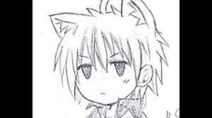 Demon anime guy coloring page. How To Draw Anime Neko Boy