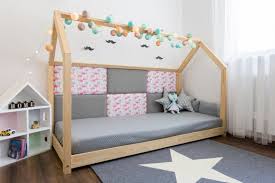 Cot House Bed 70 X 140 Cm 6 Panels Small Etsy In 2021 Cool Toddler Beds House Beds Kids Bed Frames