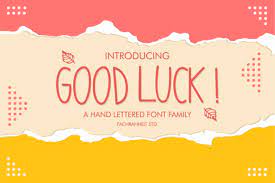 good luck font by fachranheit creative fabrica all fonts lettering fonts commercial use fonts