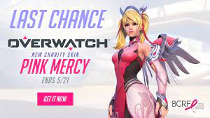 Overwatch's Mercy goes pink for charity | Rock Paper Shotgun