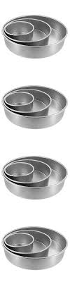 Cake Pan Set Of 3 Round 3 Inches 6 10 14 By Magic Line Cake Pan Set Cake Pans Pan Set