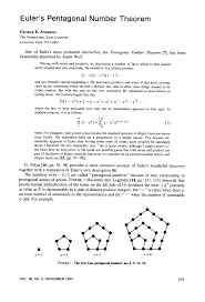 Page 279 Of Euler S Pentagonal Number Theorem Theorems Number Theory Mathematical Induction