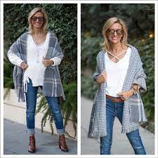 Shop for sweater wrap shawl online at target. Casual Chic In Our Ivory Sweater And Double Sided Shawl