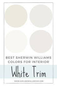 You could almost call it a very light greige. Best Sherwin Williams White Paint Color For Interior Trim 4 Great Choices Explore Wall Decor