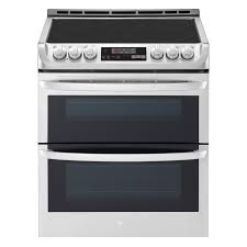 Lg Electronics 7 3 Cu Ft Smart Double Oven Electric Range Self Cleaning Convection And Wi Fi Enabled In Stainless Steel Lte4815st Double Oven Electric Range Electric Double Oven Double Convection Oven