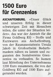 Euro este împărţit în 100 cents. Die Firma Goldberg Spendet 1 500 Euro Grenzenlos E V