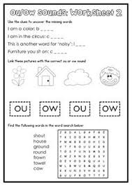 Digraph Activity Sheet Ou Ow Digraph Phonics Worksheets Learning Worksheets