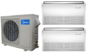 Ductless mini split transforms chilly basement into cozy man cave ductless heating and air conditioning is, without a doubt, one of the single best solution for bringing pinpoint comfort to your man cave, sewing room, or artist's studio. Midea Universal Mount In Minisplitwarehouse Com Find The Best Deals On Mid Heat Pump Air Conditioner Air Conditioning Installation Ductless Heating And Cooling