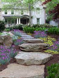 How to lay stepping stones and pavers. Natural Stone Steps Pa Fieldstone Cape Cod South Shore Ma
