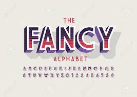 Discover the different types of fonts and how they are displayed. Vector Of Retro Bold Font And Alphabet Royalty Free Cliparts Vectors And Stock Illustration Image 89406225