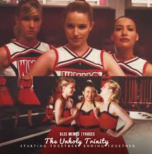 The unholy trinity being iconic part 2. 73 Glee The Unholy Trinity Moments Ideas Glee Quinn Unholy