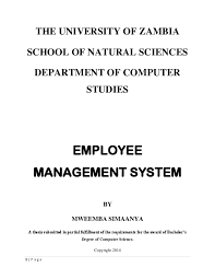 Pdf Employee Management System Mweemba Simaanya Academia Edu