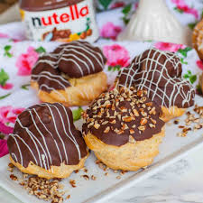 Nutella Cream Puffs Video Tatyanas Everyday Food Recipe Nutella Cream Puff Cream Puffs Nutella