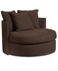 Doss Godiva Fabric Microfiber Living Room Chair Round Swivel 50 W X 50 D X 39 H Chairs Furn Living Room Chairs Swivel Chair Living Room Round Swivel Chair