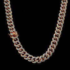 Custom gold chain with picture. 13mm Diamond Cuban Chain In Rose Gold Custom Gold Grillz