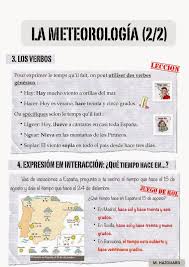 Meteorologia 2 2 Espagnol Apprendre Cours Espagnol Espagnol