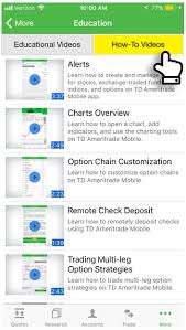 Discover why td ameritrade's mobile trading apps lead the market with advanced trading features to manage your investments anytime and from anywhere. How To Videos Now Available On The Td Ameritrade M Ticker Tape