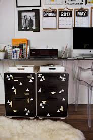 With some decorative fabric, you can transform it so it. Metal File Cabinet Makeover A Beautiful Mess