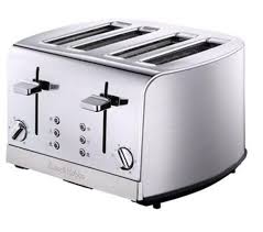 Russell Hobbs 18117 4 Slice Toaster Brushed Steel Toaster Cooking Appliances Kettle And Toaster