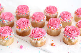 How to decorate rose cupcakes (decorating tutorial) valentines day. Sprinkled Rose Cupcakes Tutorial Sugar Sparrow