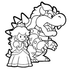Paper mario • paper mario: 25 Best Princess Peach Coloring Pages For Your Little Girl