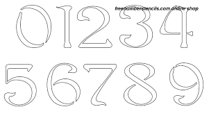 If they offer things like endless printing for free. 3 Inch French Art Nouveau Art Nouveau Style Number Stencils 0 To 9 Freenumberstencils Com