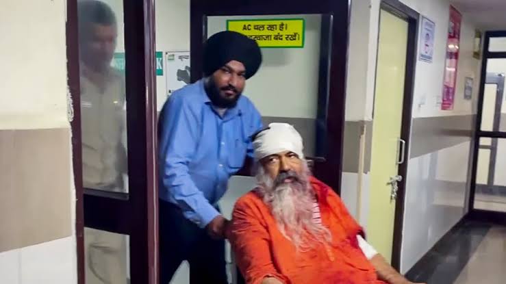 IAKTF chief Gursimran Singh Mand receiving medical treatment after being brutally assaulted in Ambala, AI generated