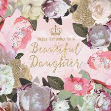 Meaningful Free Birthday Cards For Daughter From Mom A Pretty Floral Birthday Card For Daughters Featuring A Gorgeous Flower Garland With Ca Happy Birthday Daughter Happy Birthday Photos Daughter Birthday Cards