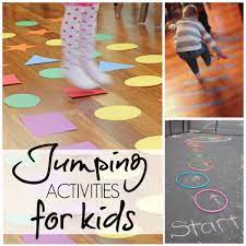 10 Jumping Activities For Kids The Realistic Mama Activities For Kids Gross Motor Toddler Activities