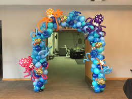 1st Birthday Balloon Decoration Ideas For Boy Under The Sea Balloon Arch Baby Shower Balloon Arch Beach Balloon Decorations Balloon Decorations