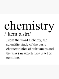 Chemistry Definition Poster By Hmbrttvr Redbubble Chemistry Definition Chemistry Words