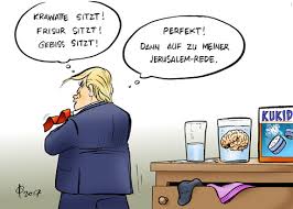 Doch das wasser aus den quellen reicht nur für eine anständige versorgung von 5 millionen. Paolo Calleri Karikaturist Freier Grafiker Illustrator Politische Karikatur Jerusalem Rede Usa Israel Prasident Donald Trump Rede Anerkennung Jerusalem Hauptstadt Botschaft Amerikanisch Konflikt Inifada Israelis Palastinenser