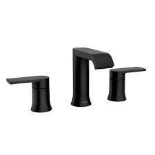 As the #1 faucet brand in north america, moen offers a diverse selection of thoughtfully designed kitchen and bath faucets, showerheads, accessories and bath safety products for. Moen Genta 8 In Widespread 2 Handle Bathroom Faucet In Matte Black 84763bl The Home Depot In 2021 Matte Black Bathroom Faucet Bathroom Faucets Black Faucet Bathroom