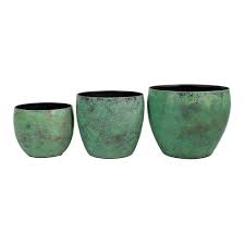 Wholesaler of a wide range of products which include es001 diamond glossy black ceramic pots, 8001 diamond glossy blue ceramic pots, 8126 cream ceramic pots, 8146 blue over brown ceramic pots, 8221 bright red ceramic pots and 8626 apple green ceramic pots. Kian Metal Plant Pots Set Of 3 Copper Hortology