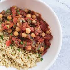 Moroccan stew with chickpeas and quinoa couscous there is nothing more comforting than warming up to a bowl of this homemade moroccan stew. Mediterranean Eggplant Stew The Infinebalance Food Blog
