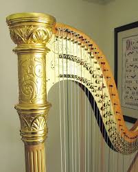 Detail Of Lyon Healy 379 Style 20 Gold Harp Washburn Gold