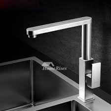 contemporary kitchen faucets brushed