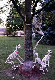 Decorate your lawn with festive halloween yard decorations or create spooky scene on your porch with outdoor props and accessories. Pin By Jill Silveira On Halloween Halloween Diy Outdoor Halloween Skeletons Fun Diy Halloween Decorations