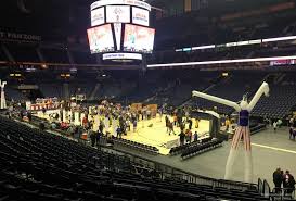 Bridgestone Arena Section 118 Basketball Seating